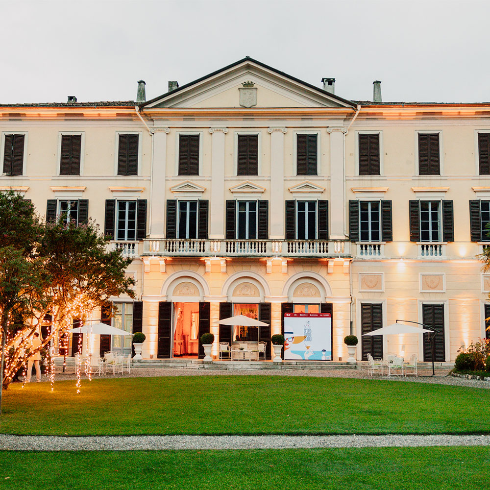 Facciata di Villa Parravicini