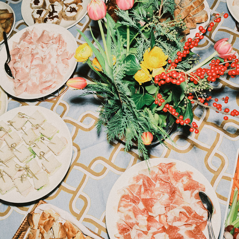 Buffet dell'evento