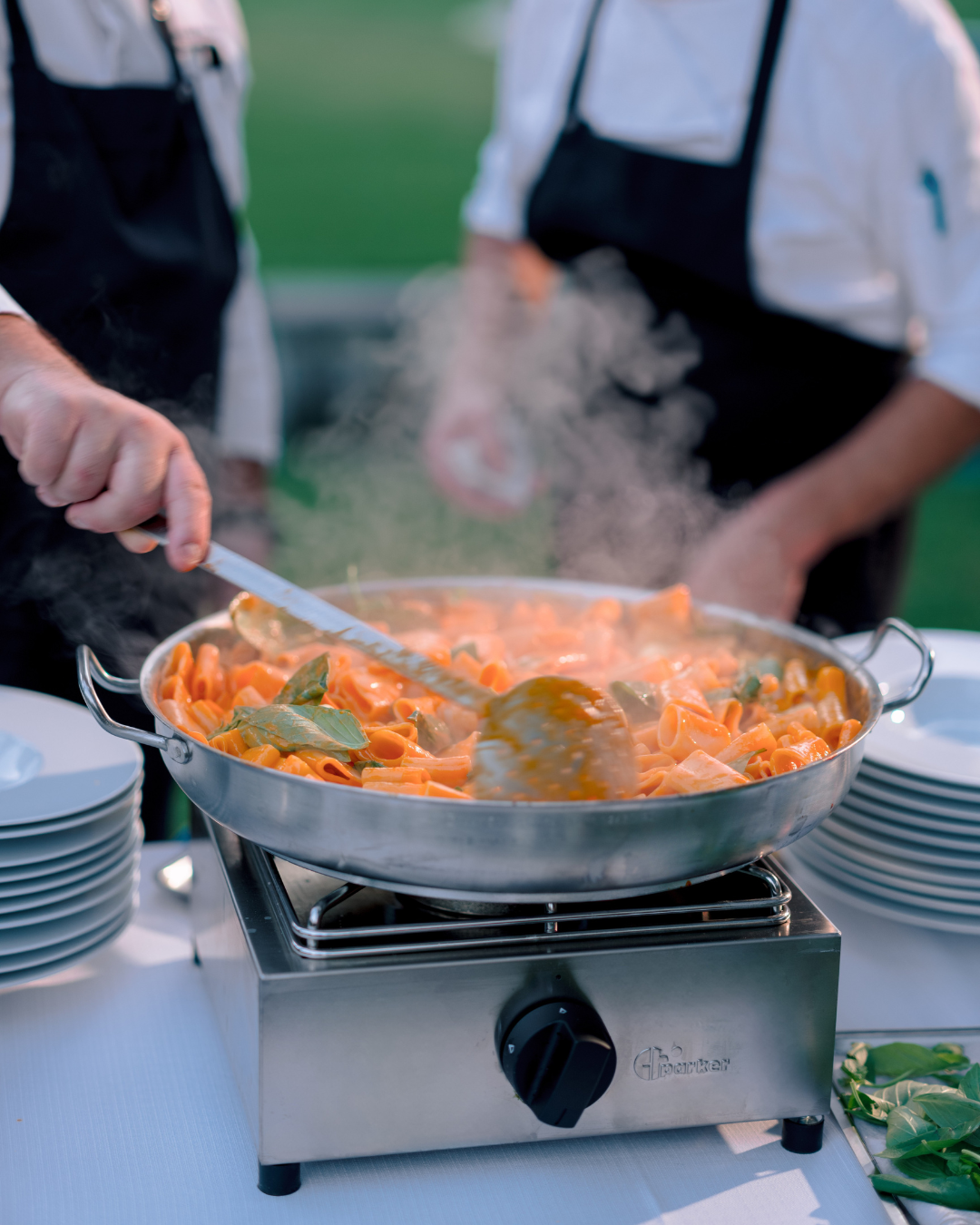 Paccheri mantecati ai tre pomodori da due chef